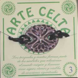 pulsera cerámica esmaltada motivos celta Asturias